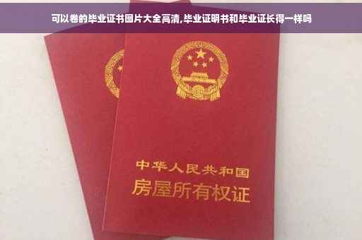 可以卷的毕业证书图片大全高清,毕业证明书和毕业证长得一样吗
