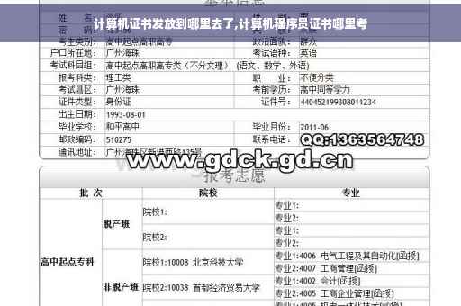 计算机证书发放到哪里去了,计算机程序员证书哪里考