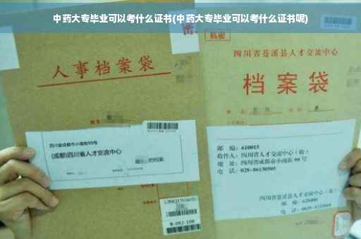 中药大专毕业可以考什么证书(中药大专毕业可以考什么证书呢)