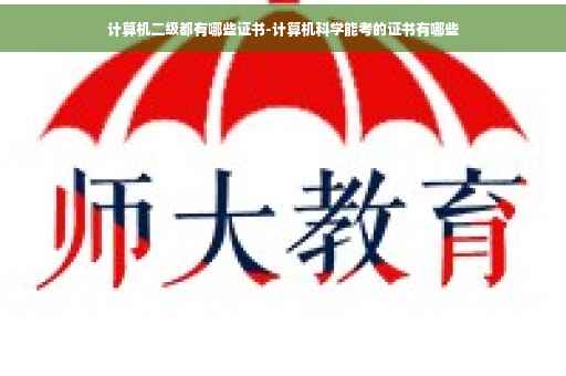 计算机二级都有哪些证书-计算机科学能考的证书有哪些