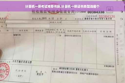计算机一级考试推荐书籍,计算机一级证书类型选哪个