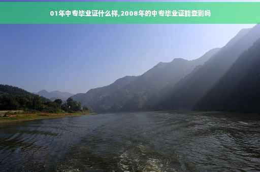01年中专毕业证什么样,2008年的中专毕业证能查到吗