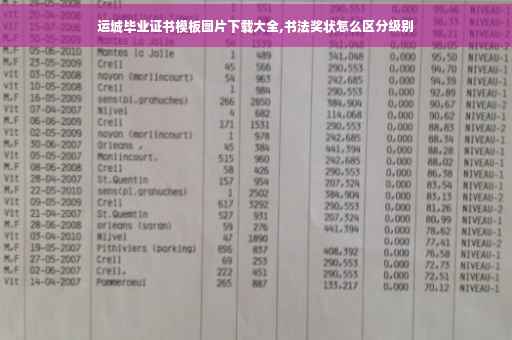 运城毕业证书模板图片下载大全,书法奖状怎么区分级别