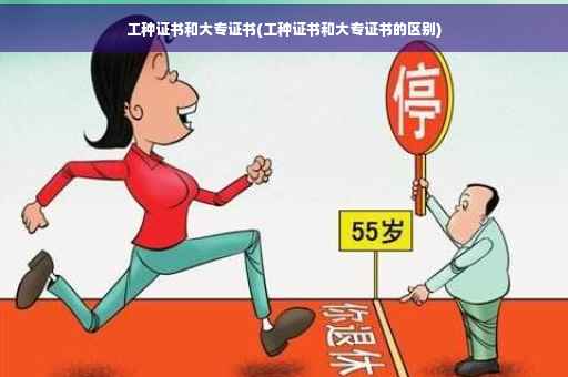 工种证书和大专证书(工种证书和大专证书的区别)