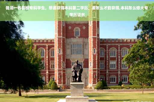 我是一名在校专科学生，想要获得本科第二学历，要怎么才能获得,本科怎么修大专学历证书