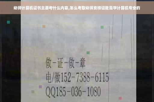 幼师计算机证书主要考什么内容,怎么考取幼师资格证我是学计算机专业的
