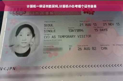 计算机一级证书能买吗,计算机小白考哪个证书容易