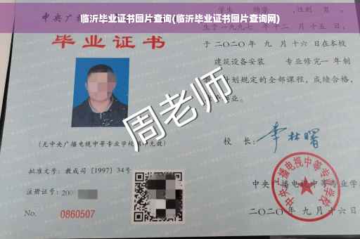 临沂毕业证书图片查询(临沂毕业证书图片查询网)