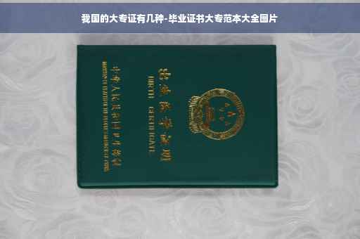 我国的大专证有几种-毕业证书大专范本大全图片