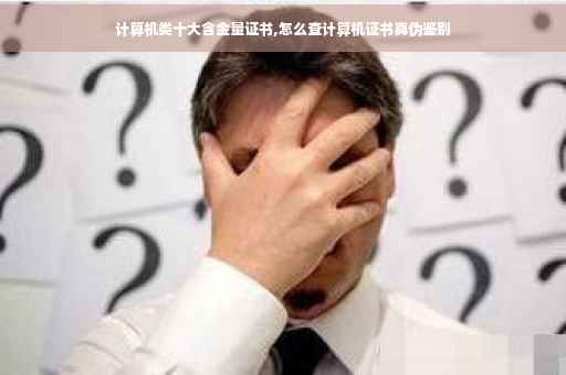 计算机类十大含金量证书,怎么查计算机证书真伪鉴别