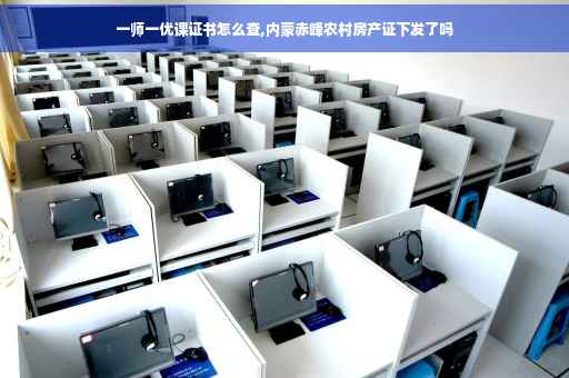 一师一优课证书怎么查,内蒙赤峰农村房产证下发了吗