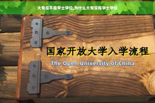 大专是不是学士学位,为什么大专没有学士学位
