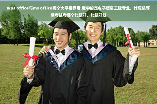wps office与ms office哪个大学推荐用,我学的是电子信息工程专业，计算机等级考试考哪个比较好，比较好过