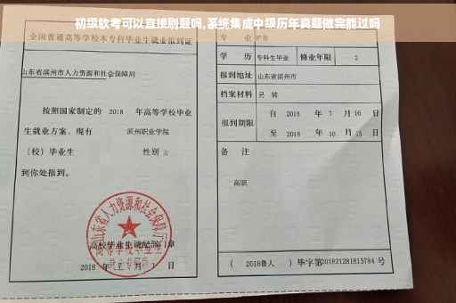 初级软考可以直接刷题吗,系统集成中级历年真题做完能过吗