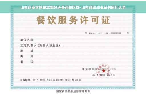 山东职业学院是本部好还是西校区好-山东商职毕业证书图片大全