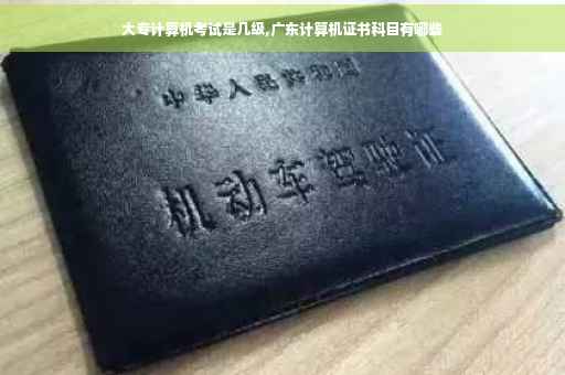 大专计算机考试是几级,广东计算机证书科目有哪些