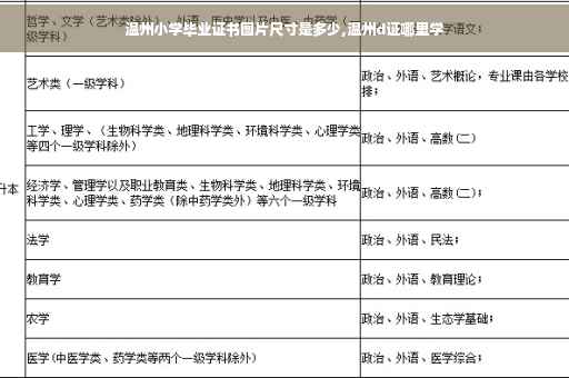 温州小学毕业证书图片尺寸是多少,温州d证哪里学