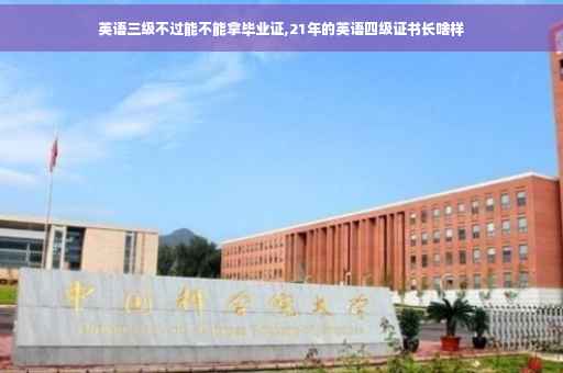 英语三级不过能不能拿毕业证,21年的英语四级证书长啥样