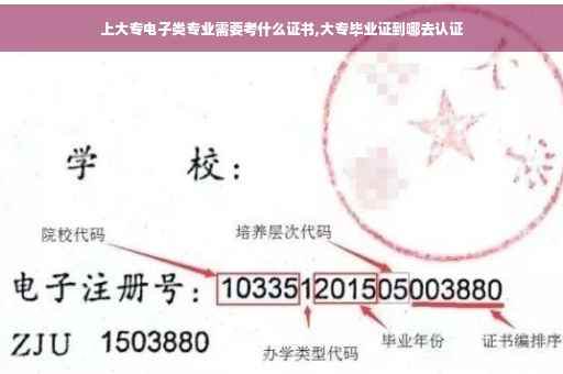 上大专电子类专业需要考什么证书,大专毕业证到哪去认证