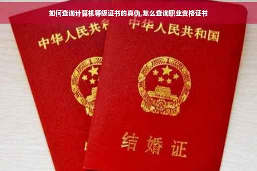 如何查询计算机等级证书的真伪,怎么查询职业资格证书