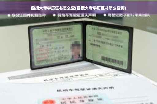 函授大专学历证书怎么查(函授大专学历证书怎么查询)