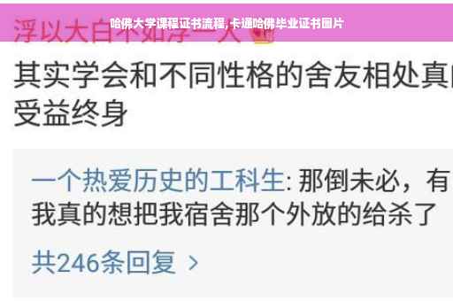 哈佛大学课程证书流程,卡通哈佛毕业证书图片