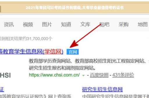 2021年专科可以考的证书有哪些,大专毕业最值得考的证书
