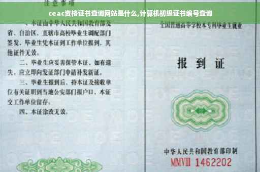 ceac资格证书查询网站是什么,计算机初级证书编号查询