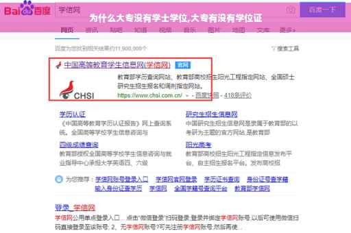 为什么大专没有学士学位,大专有没有学位证