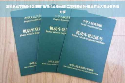 淄博职业学院是什么院校?是专科还是高职?二者有差别吗-哪里有卖大专证书的地方啊