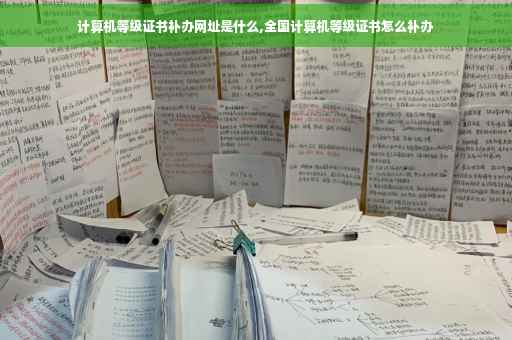 计算机等级证书补办网址是什么,全国计算机等级证书怎么补办