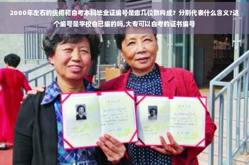 2000年左右的统招和自考本科毕业证编号是由几位数构成？分别代表什么含义?这个编号是学校自已编的吗,大专可以自考的证书编号