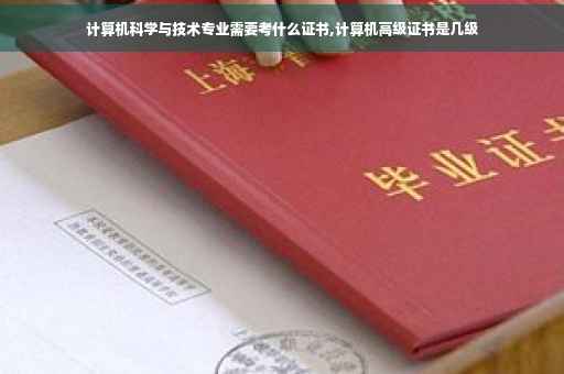 计算机科学与技术专业需要考什么证书,计算机高级证书是几级