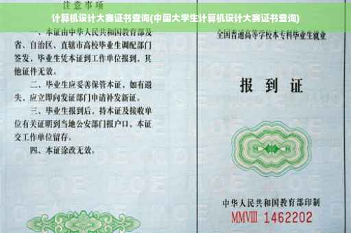计算机设计大赛证书查询(中国大学生计算机设计大赛证书查询)