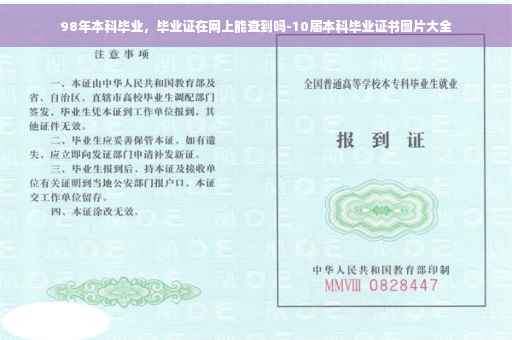 98年本科毕业，毕业证在网上能查到吗-10届本科毕业证书图片大全