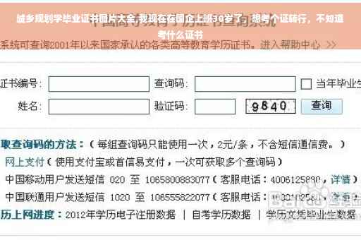 城乡规划学毕业证书图片大全,我现在在国企上班30岁了，想考个证转行，不知道考什么证书