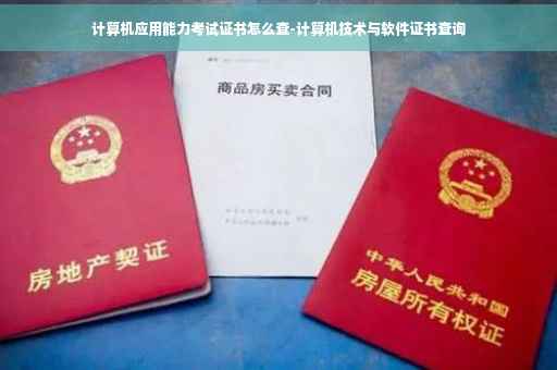 计算机应用能力考试证书怎么查-计算机技术与软件证书查询