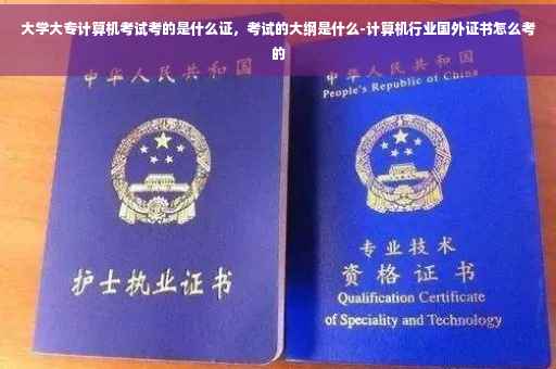 大学大专计算机考试考的是什么证，考试的大纲是什么-计算机行业国外证书怎么考的