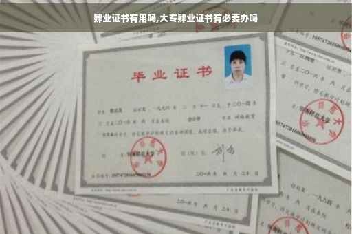 肄业证书有用吗,大专肄业证书有必要办吗