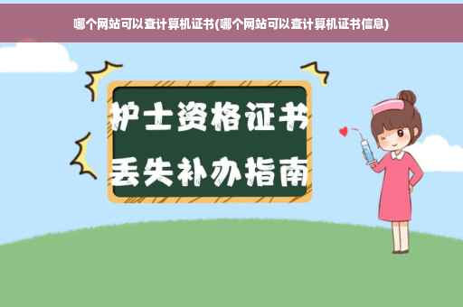 哪个网站可以查计算机证书(哪个网站可以查计算机证书信息)