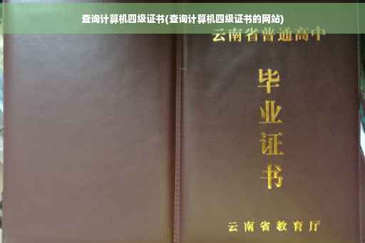 查询计算机四级证书(查询计算机四级证书的网站)