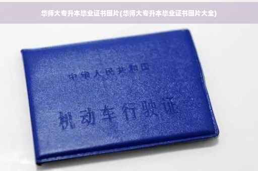 华师大专升本毕业证书图片(华师大专升本毕业证书图片大全)