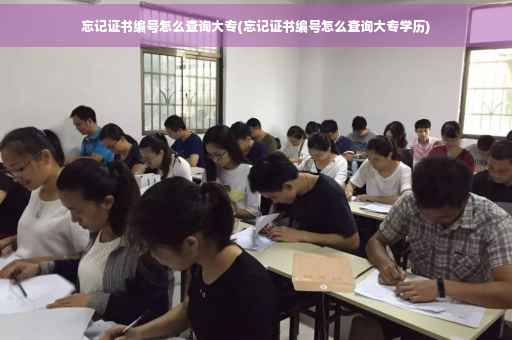 忘记证书编号怎么查询大专(忘记证书编号怎么查询大专学历)