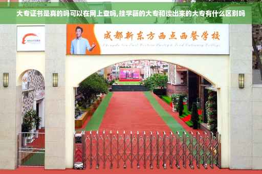 大专证书是真的吗可以在网上查吗,挂学籍的大专和读出来的大专有什么区别吗