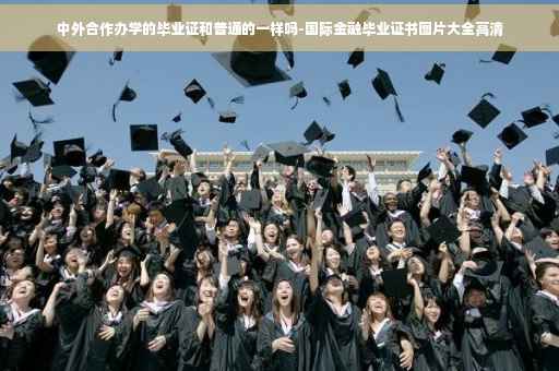 中外合作办学的毕业证和普通的一样吗-国际金融毕业证书图片大全高清