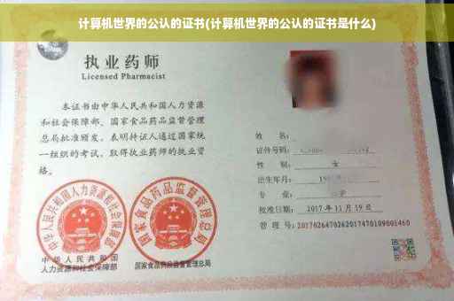 计算机世界的公认的证书(计算机世界的公认的证书是什么)