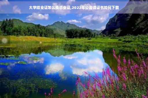 大学结业证怎么换毕业证,2022年公需课证书如何下载