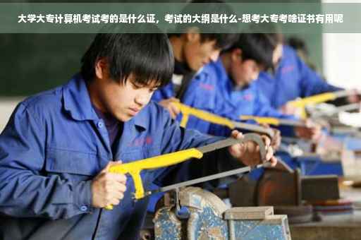 大学大专计算机考试考的是什么证，考试的大纲是什么-想考大专考啥证书有用呢