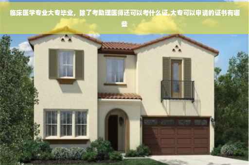 临床医学专业大专毕业，除了考助理医师还可以考什么证,大专可以申请的证书有哪些