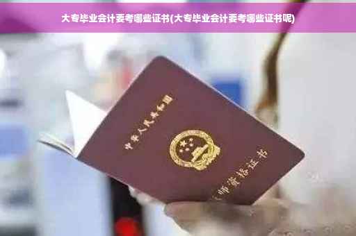 大专毕业会计要考哪些证书(大专毕业会计要考哪些证书呢)